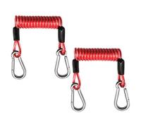 Tracolla per tavola da paddle surf - Cordino elastico con moschettone - Corda da traino per kayak da 2 pezzi, per il fiume Campeggio Esterno Navigazione e Marine