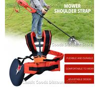 Tracolla per trimmer Imbracatura doppia per spalla Cintura di supporto per spalla regolabile Comfort Risparmio di manodopera Universale per spazzola per tosaerba Weedeater orange