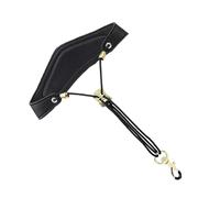 Tracolla Regolabile In Pelle Per Sassofono, Tracolla, Tracolla, Con Chiusura A Gancio, Parti Per Sassofono Sassofono Riparazione Parte (Color : Bk)