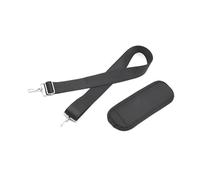 Tracolla regolabile per borsa degli attrezzi in nylon con fibbie in metallo e comoda imbottitura. Disponibile in nero argento