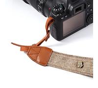 Tracolla Regolabile per Fotocamera, Tracolla, Leggera, Portatile, Antiscivolo, Stile retrò, per Fotocamere Universali (Marrone)