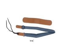Tracolla Regolabile per Ukulele in Pelle Denim con Spallina, Lunghezza Incrociata, Adatta a Tutte le Dimensioni di Ukulele, Mandolino e Banjo, Non Richiede Cucitura, Ideale per
