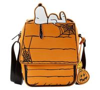 Tracolla ufficiale Peanuts Great Pumpkin Snoopy in ecopelle con tracolla regolab