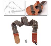 Tracolla Ukulele per Chitarra Soprano Cintura Spalla con Ricamo Regolabile