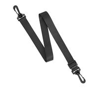 Tracolla universale, 1 pezzo, cinghia stretta con larghezza di 25 mm, lunghezza regolabile tra 75 e 135 cm, in nero, cinghia di trasporto con fibbia e gancio per scala in plastica dura