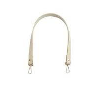 Tracolle Corte Singole Di Ricambio In Pelle Da 50Cm Accessori Per Borse Manici Per Borse Modello Semplice, Beige, D'oro