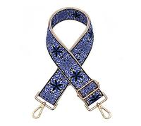 Tracolle di ricambio in tela, Borsa da donna con tracolla larga, tracolla regolabile di ricambio(Blauw)