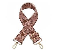 Tracolle di ricambio in tela, Borsa da donna con tracolla larga, tracolla regolabile di ricambio(Bruin)