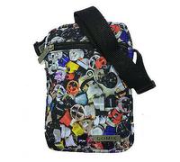 Tracollina regolabile COMIX 2 zip fantasia graffiti in cordura 19,5x13,5x3,5 cm
