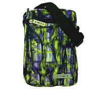 Tracollina regolabile COMIX 2 zip fantasia azzurra in cordura 19,5x13,5x3,5 cm