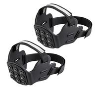 Traction Cleats - Sistema di impugnatura a denti, cinghie di sicurezza riflettenti, stabilizzatore per sentieri invernali, telaio elastico per cinghia, punti in lega robusta Climb Trail Transit