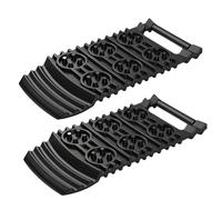 Traction Mat, Tire Pad, 2 Piece Ladder Grip for Vehicle Recovery on Muddy Roads, Rocky Trails, Off Road Rescue, Hiking, Camping, Trekking, Expeditions, Travel Gear 12.4x5.71x0.79 Inches