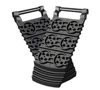 Traction Mat Tires, Heavy Duty Rescue Ladder Pads, Anti-Slip Vehicle Recovery Tracks, Tire Grip Boards for Muddy Roads, Rocky Trails, Hiking, Camping, Trekking, Expeditions, 12.4x5.71x0.79 Inches