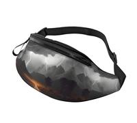 Tractor Agricoltura Tranquil Fanny Pack per uomo donna, borsa da petto regolabile alla moda, borsa da viaggio sport a piedi, Thunder Paesaggio, Taglia unica