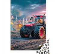 Tractor at Dusk 1000 Componenti Carta Ecologica Rural Fantasy Scene Puzzle Familiare Livello Di Difficoltà Equilibrato Fan Dei Rompicapo Loisirs A Casa Divertente 70x50cm/1000pcs