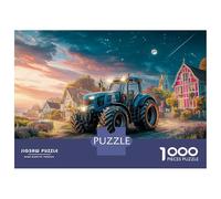 Tractor at Dusk Puzzle 1000 Pezzi Rural Fantasy Scene Puzzle Decorativo A Taglio Preciso, Gioco Rilassante E Sfida Per Adulti E Bambini 38x26cm/1000pcs
