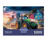 Tractor at Dusk Safe Cardboard Material Rural Farm Scene Style Fun Challenging Experience, Great for Adults And Older Teenagers Alike 70x50cm/1000pcs