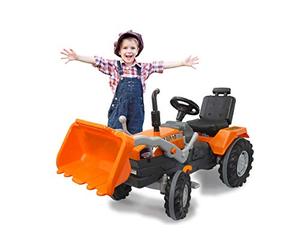 TRACTOR DE PEDAL JAMARA CON CARGADOR FRONTAL POWER DRAG NARANJA