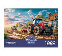 Tractor Farming Scene High Grade Cardboard Rural Countryside Style Fun Challenging Game, Relaxing After Work And Busy Days 70x50cm/1000pcs