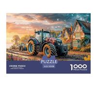 Tractor in Rural Scene Premium Material Design Modern Farm Tech Style Ideal Leisure Game, Great for Family Time And Indoor Relaxation Activities 52x38cm/1000pcs