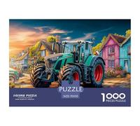 Tractor in Village Precise Cutting Pieces Rural Farm Scene Style Eco Friendly Cardboard, Ideal for Stress Relief And Mental Calmness in Daily Life 70x50cm/1000pcs