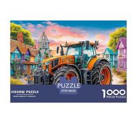 Tractor in Village Safe Cardboard Material Rural Farm Scene Style Fun Challenging Experience, Great for Adults And Older Teenagers Alike 38x26cm/1000pcs