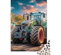 Tractor on Country Road 1000 Pezzi-Puzzle Rural Farm Scene Style Puzzle Adulti Perfetto Per Appassionati Di Puzzle Esperti Regalo Per Amore E Amico 52x38cm/1000pcs