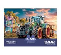 Tractor on Country Road Smooth Surface Rural Farm Scene Style Excellent Hobby Gift, Adults, Teenagers And Puzzle Enthusiasts 70x50cm/1000pcs