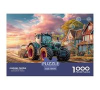 Tractor on Dirt Road High Grade Paper Material Rural Farm Scene Style Rewarding Challenging Game, Suitable for Home Leisure And Family Game Nights 70x50cm/1000pcs
