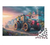 Tractor on Dirt Road Puzzle Da 1000 Pezzi Rural Fantasy Style Puzzle Adulti Impegnativo E Difficile Per Straordinario Regalo Per Amore E Amico 38x26cm/1000pcs
