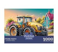 Tractor on Dirt Road Thick Cardboard Pieces Rural Farm Scene Style Excellent for Training Memory, Concentration And Logical Thought Process 38x26cm/1000pcs