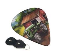 Tractor On The Farm, 6 plettri per chitarra, stampa su entrambi i lati, per chitarra acustica, basso, ukulele, chitarra elettrica (0,46 mm, 0,71 mm, 0,96 mm)