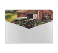 Tractor on the Farm, organizer per documenti a fisarmonica, con 6 tasche, espandibile, cartella a fisarmonica con etichette, cartelle per documenti da viaggio, buste in plastica con chiusura a scatto