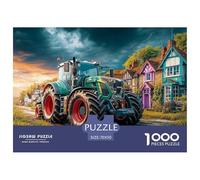 Tractor on Village Road Quality Cardboard Material Rural Farm Scene Style Classic Puzzle Game, Family Sharing And Indoor Entertainment 70x50cm/1000pcs