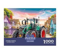 Tractor on Village Road Sturdy Cardboard Pieces Rural Farm Scene Style Helps Enhance Focus, Problem Solving Skills And Hand Eye Coordination Effectively 52x38cm/1000pcs