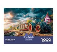 Tractor Plowing Field Puzzle in Stile Museo - 1000 Pezzi Di Fascino Rural Countryside Scene Con Splendide Illustrazioni Artistiche Da Collezione - Il Regalo Perfetto Per Un Pubblico 14+ 70x50cm/1000pc