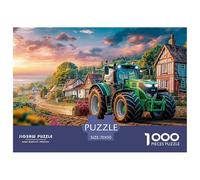 Tractor Plowing Field Quality Construction Rural Countryside Scene Ideal Gift for Puzzle Fans, Adults And Teenagers Who Love Brain Games 70x50cm/1000pcs