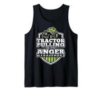 Tractor Pulling is My Anger Management - Maglietta Divertente con Trattore Canotta