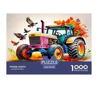 Tractor Puzzle Da 1000 Pezzi Per Chi Cerca Relax:Absolutely Stunning Un'attività Calma Per Ricaricare Le Energie!