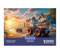 Tractors Racing Sturdy Paper Material Rural Fantasy Scene Great Brain Teaser, Suitable for Home Relaxation And Personal Hobby Time 70x50cm/1000pcs