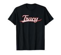 Tracy California Central Valley Vintage Varsity Distressed Maglietta
