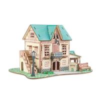 TRACYE Castello Puzzle 3D in Legno, Kit di Costruzione in Legno per Adulti da Costruire, Rompicapo Giochi Logica Potenziare creatività,Natale Ideale Regalo