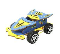 TRACYE Corsa Auto Puzzle 3D in Legno,Fai da Te Giocattolo Scientifico,Strumento di Apprendimento Interattivo,Kit di Artigianato Educativo