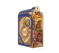 TRACYE Decorazione Dell'angolo del Libro Puzzle 3D in Legno, Kit di Costruzione in Legno per Adulti da Costruire,Potenziare creatività Giochi Logica,Natale Ideale Regalo