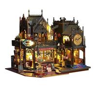 TRACYE DIY Kit Casa delle Bambole in Miniatura,Puzzle 3D in Legno,Mobili Book Nook Kit,Potenziare creatività Giochi Logica,Natale Ideale Regalo