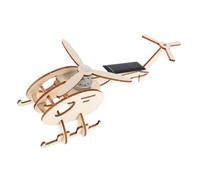 TRACYE Elicottero Solare Puzzle 3D in Legno,Fai da Te Giocattolo Scientifico,Strumento di Apprendimento Interattivo,Kit di Artigianato Educativo