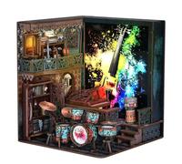 TRACYE Kit Angolo Libri Puzzle 3D in Legno, Costruzione in Legno per Adulti da Costruire,Potenziare creatività Giochi Logica,Natale Ideale Regalo