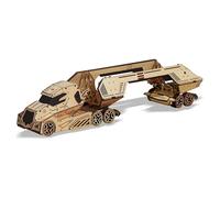 TRACYE Puzzle 3D in Legno per Adulti, Kit Modello Meccanico di Camion Portabottiglie Vino Rosso in Legno, Regali di Compleanno Fai da Te per Natale