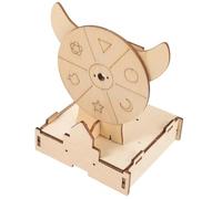 TRACYE Ruota della Fortuna Puzzle 3D in Legno,Fai da Te Giocattolo Scientifico,Strumento di Apprendimento Interattivo,Kit di Artigianato Educativo