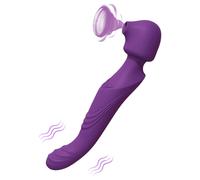 Bacchetta Magica di Tracy - Vibratore massaggiante pulsante ricaricabile impermeabile (viola)